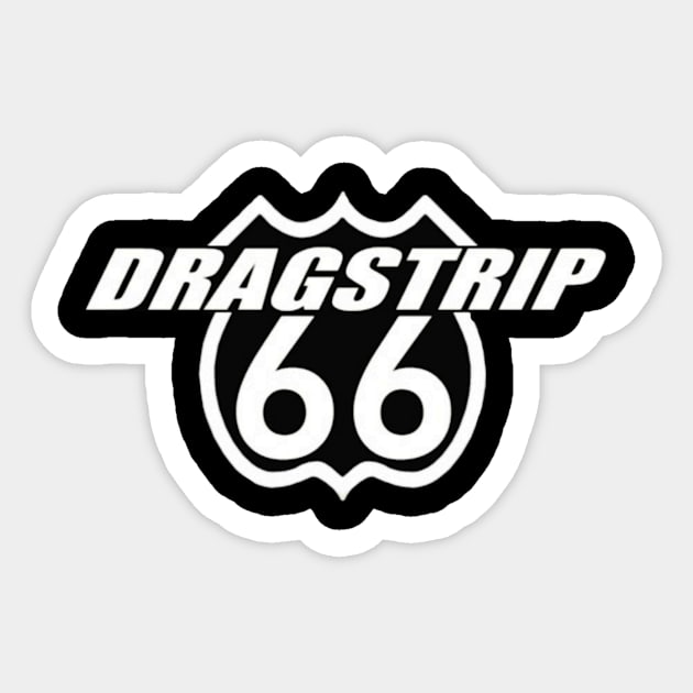 Dragstrip 66 Logo White Sticker by Dragstrip66